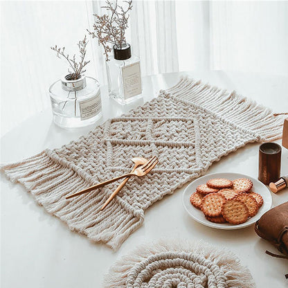 Macrame Placemats Heat-Resistant