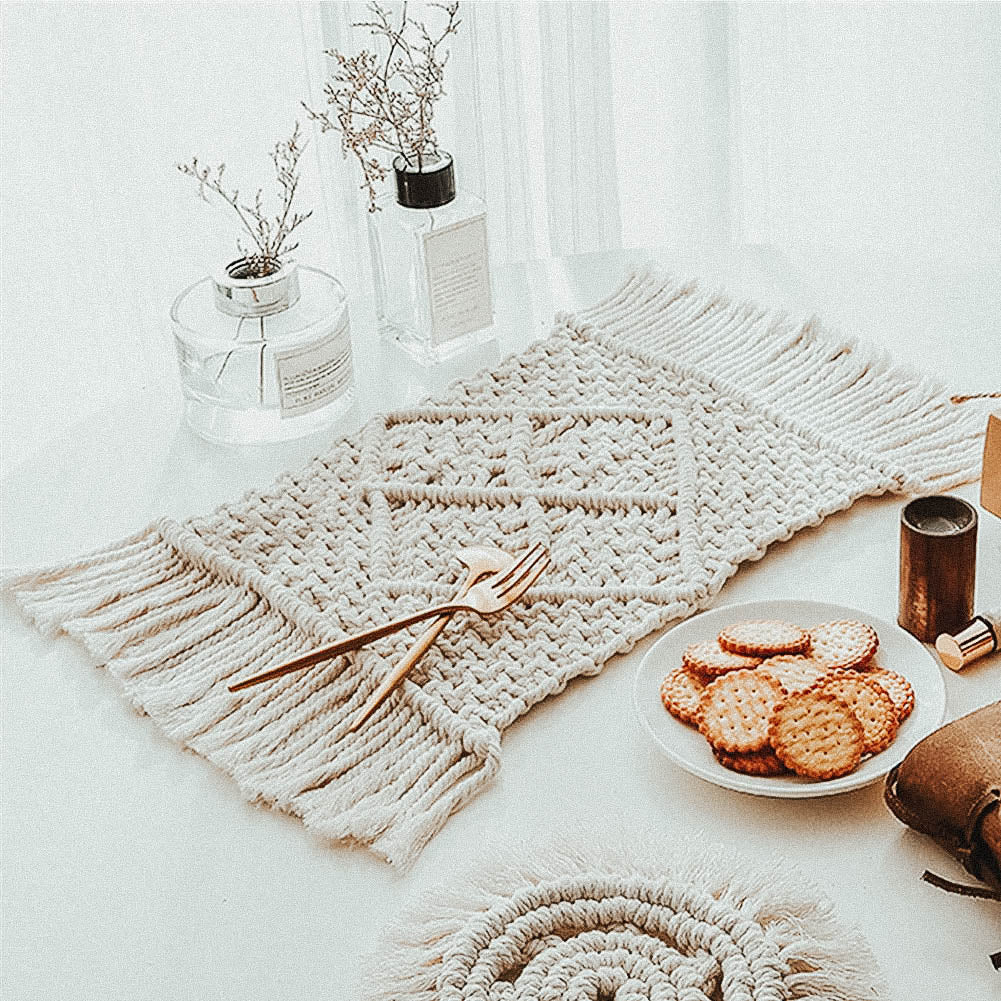 Macrame Placemats Heat-Resistant